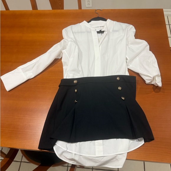 SIMKHAI Warren mini shirtdress sz 10 - Picture 2 of 5